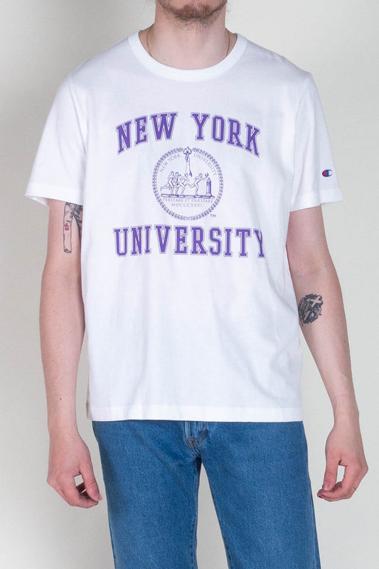 Champion Crewneck t-shirt New York - white