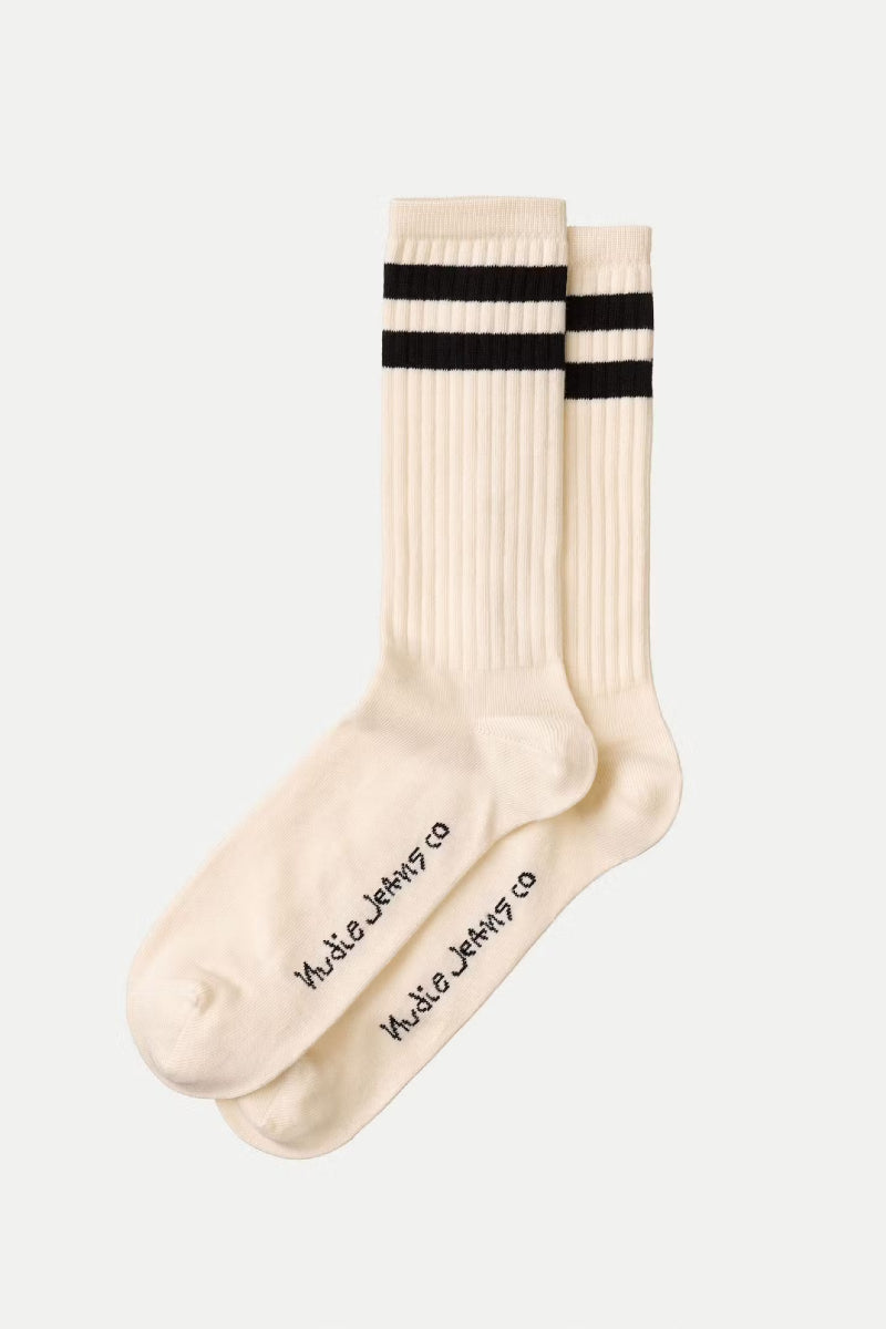 Nudie Amundsson miesten sukat - offwhite/navy