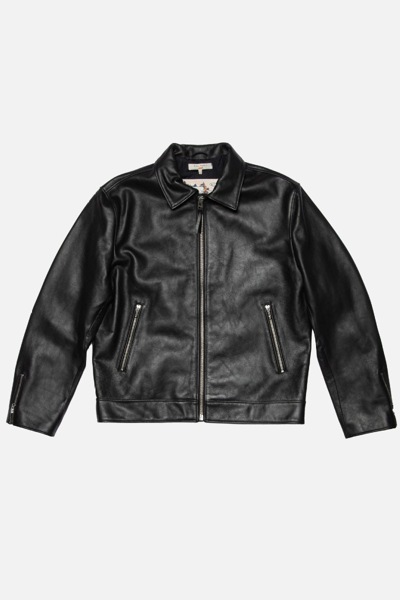 Nudie Eddy Rider Leather Jacket - black