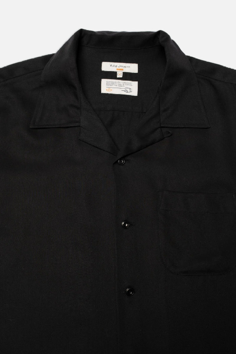 Nudie Jeans Arthur Bowling shirt - safety pin