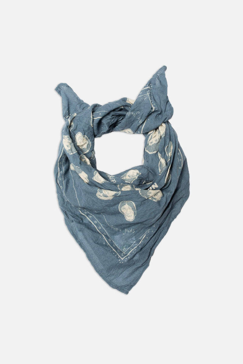 Nudie Jeans Ingrid Bandana OG Line Up - blue