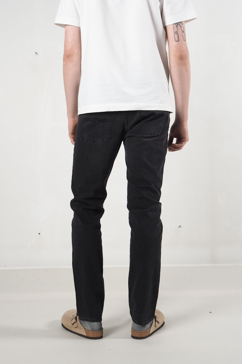 Nudie Jeans Lean Dean miesten farkut - black eyes