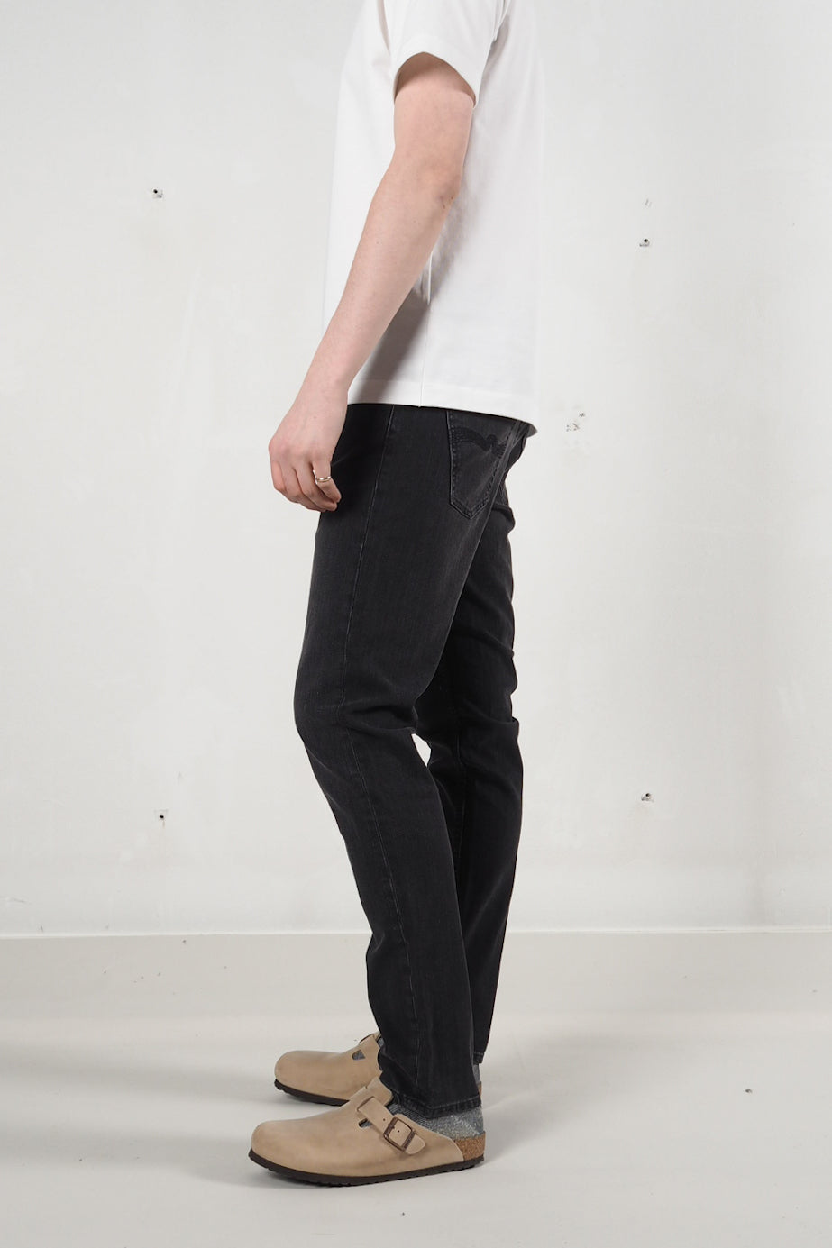 Nudie Jeans Lean Dean miesten farkut - black eyes