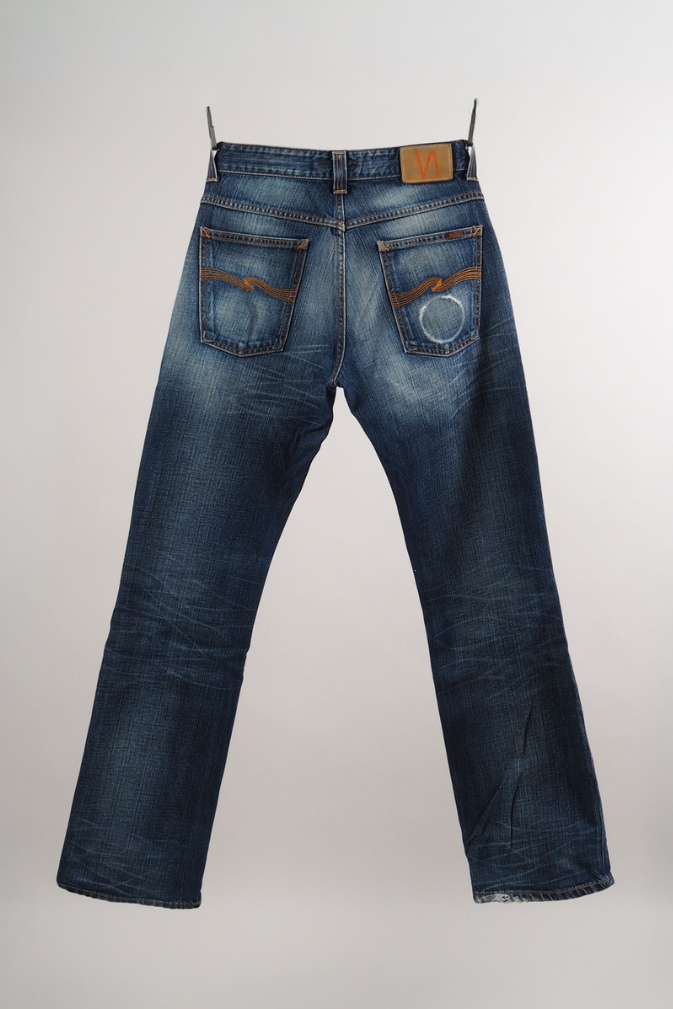 Nudie jeans BOOTCUT OLA DRY LIGHT W32 Blå 【公式通販】