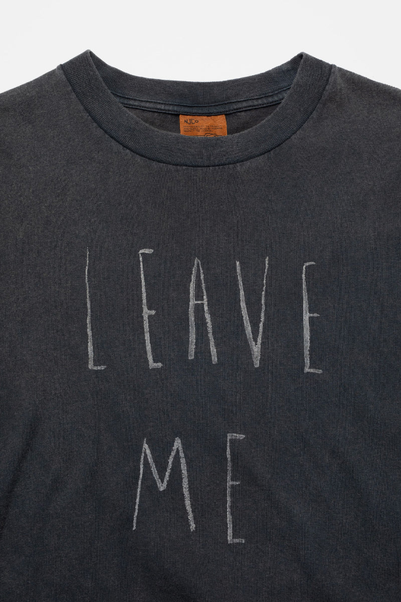 Nudie Koffe Leave Me Alone Tee - antracite