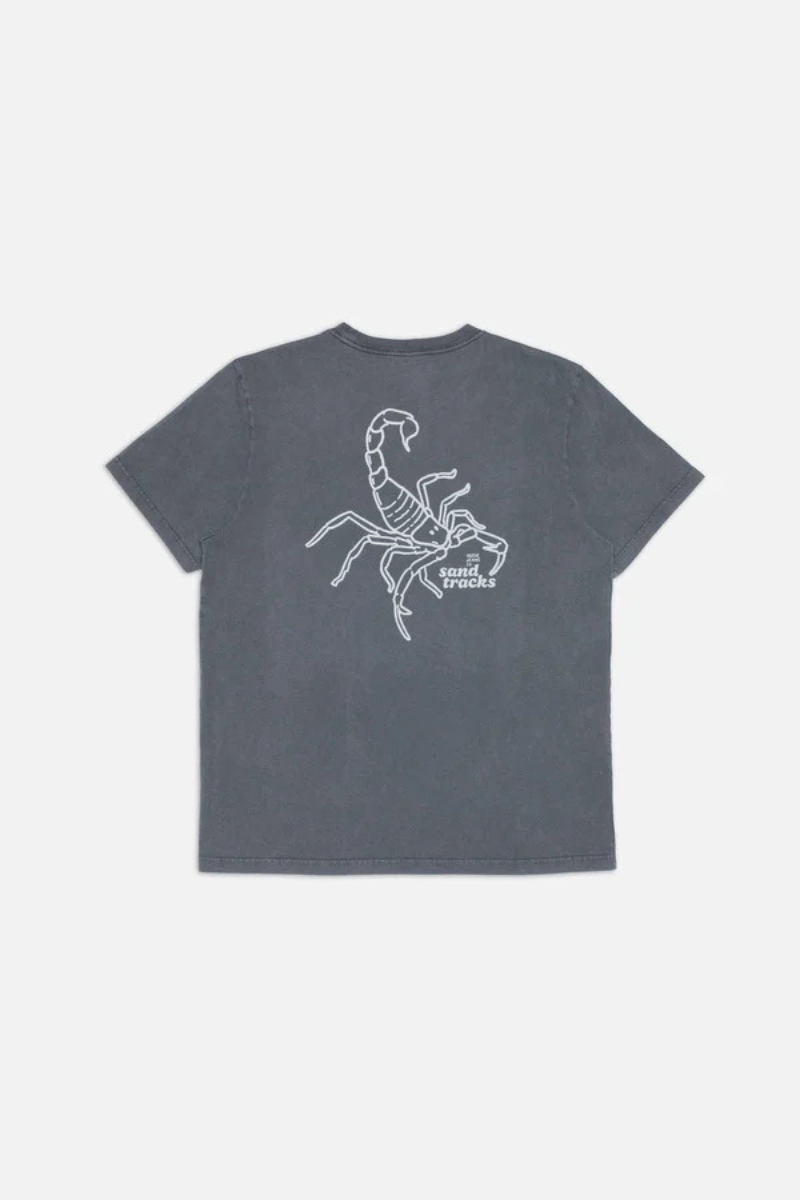 Nudie Jeans Roy Sand Tracks T-shirt - antracite