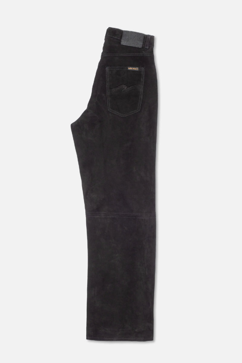 Nudie Clean Eileen Suede Pants - black