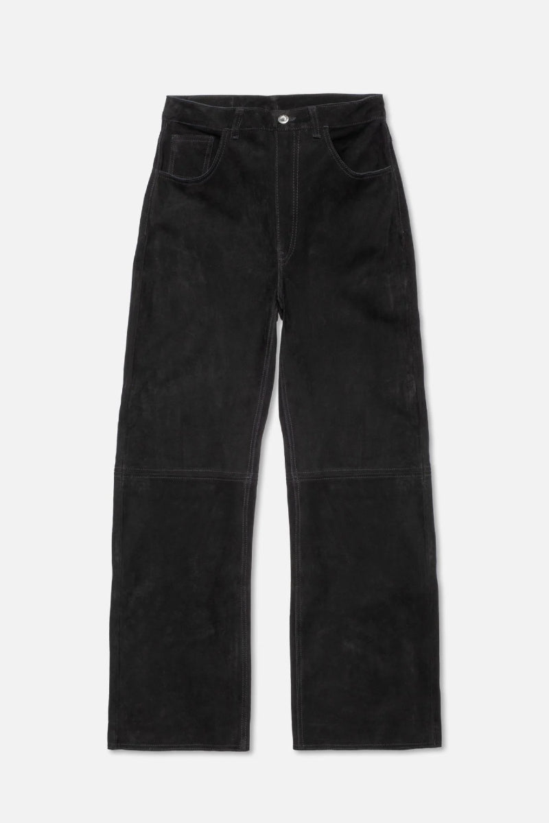 Nudie Clean Eileen Suede Pants - black