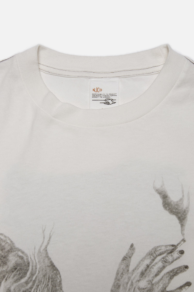 Nudie x Jeff Olsson Rudi Doodle t-shirt - offwhite