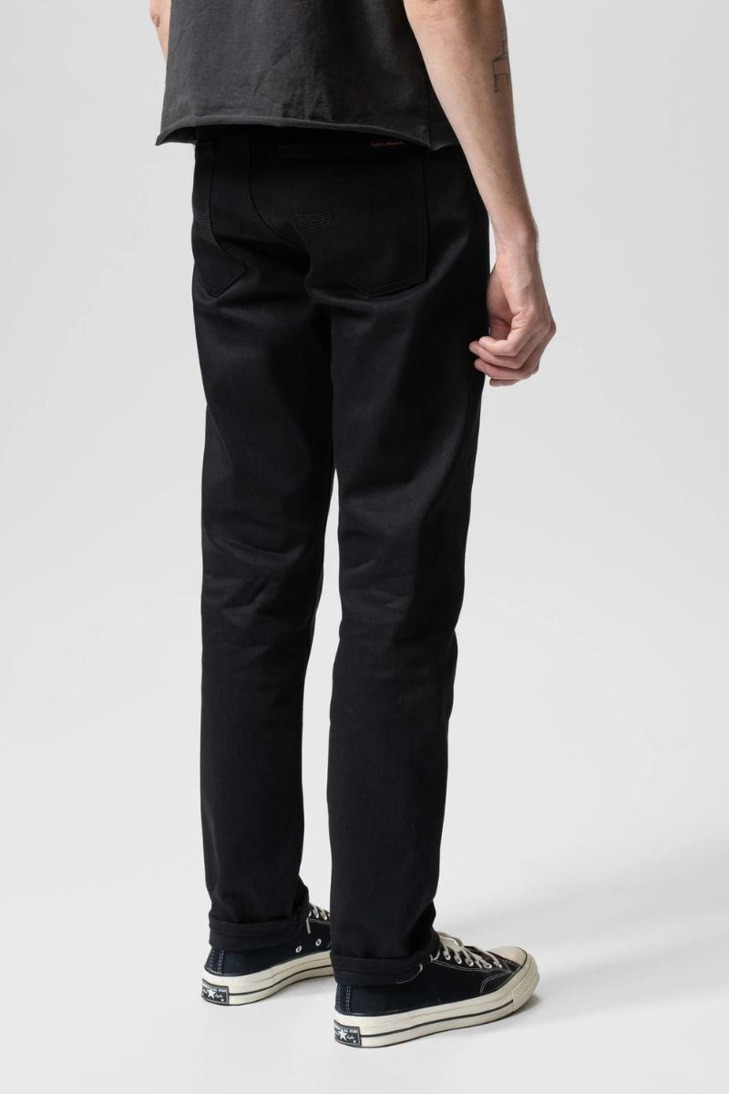 Miesten mustat selvedge farkut