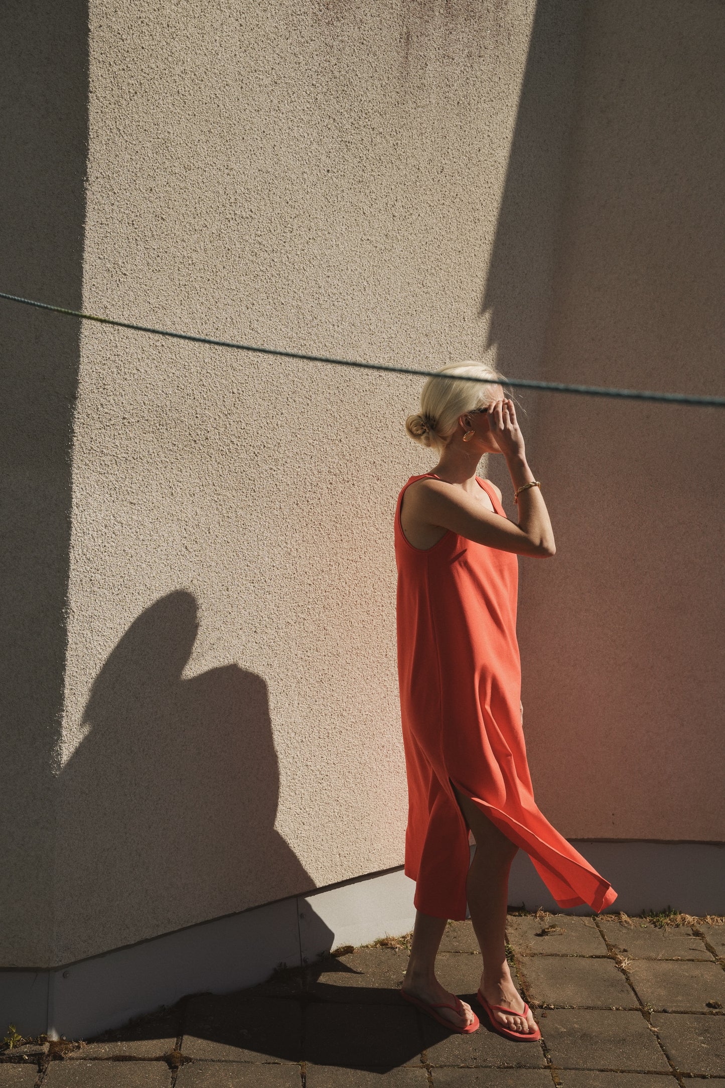 OUNCE garments Ellen Maxi Dress - red