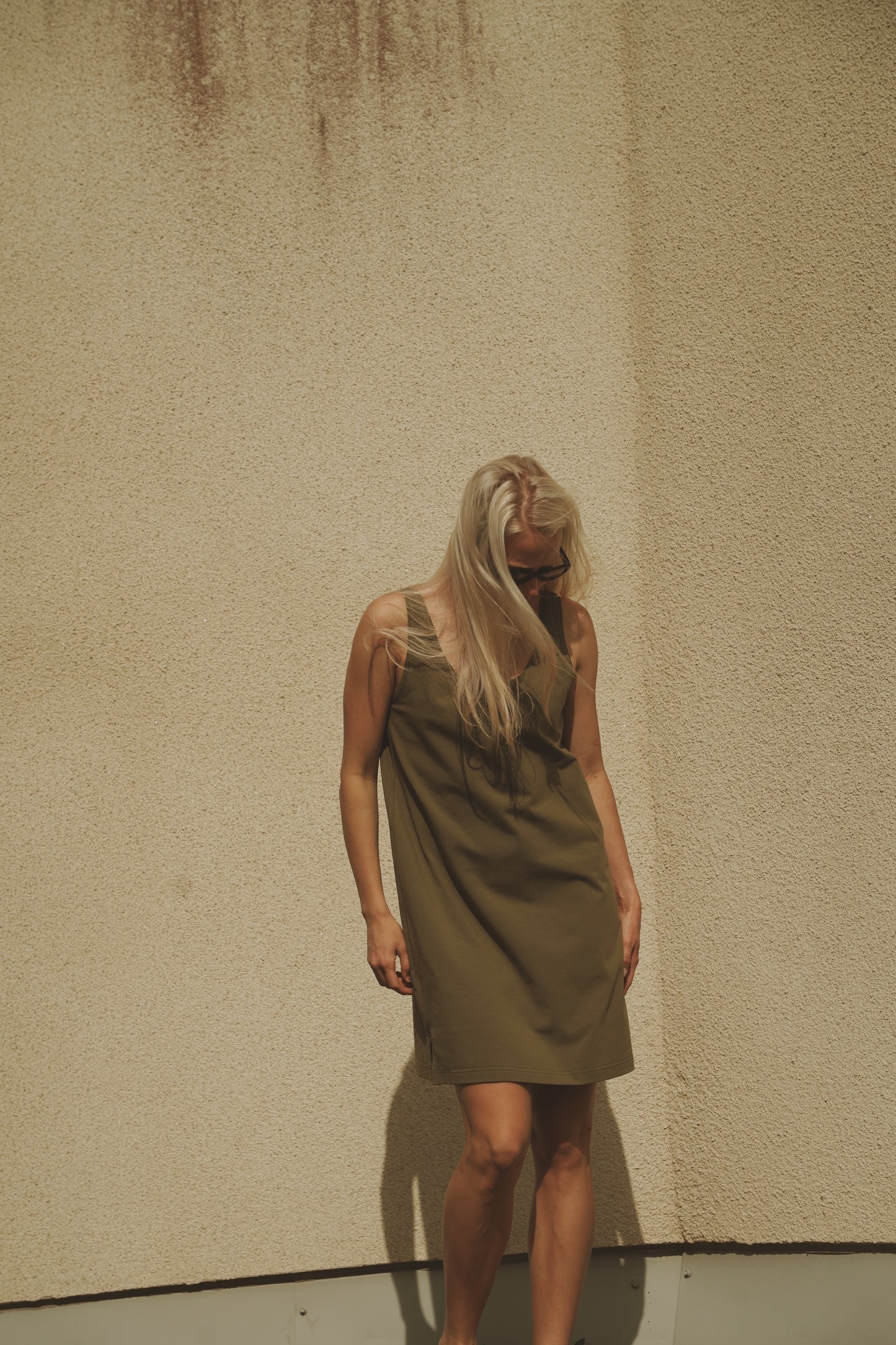 OUNCE garments Ellen short dress - green