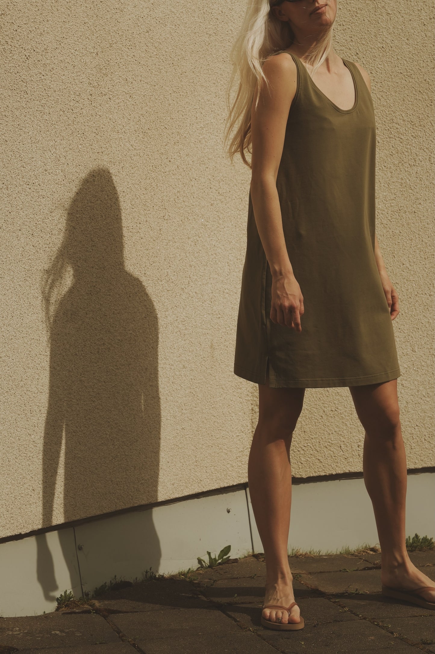 OUNCE garments Ellen short dress - green