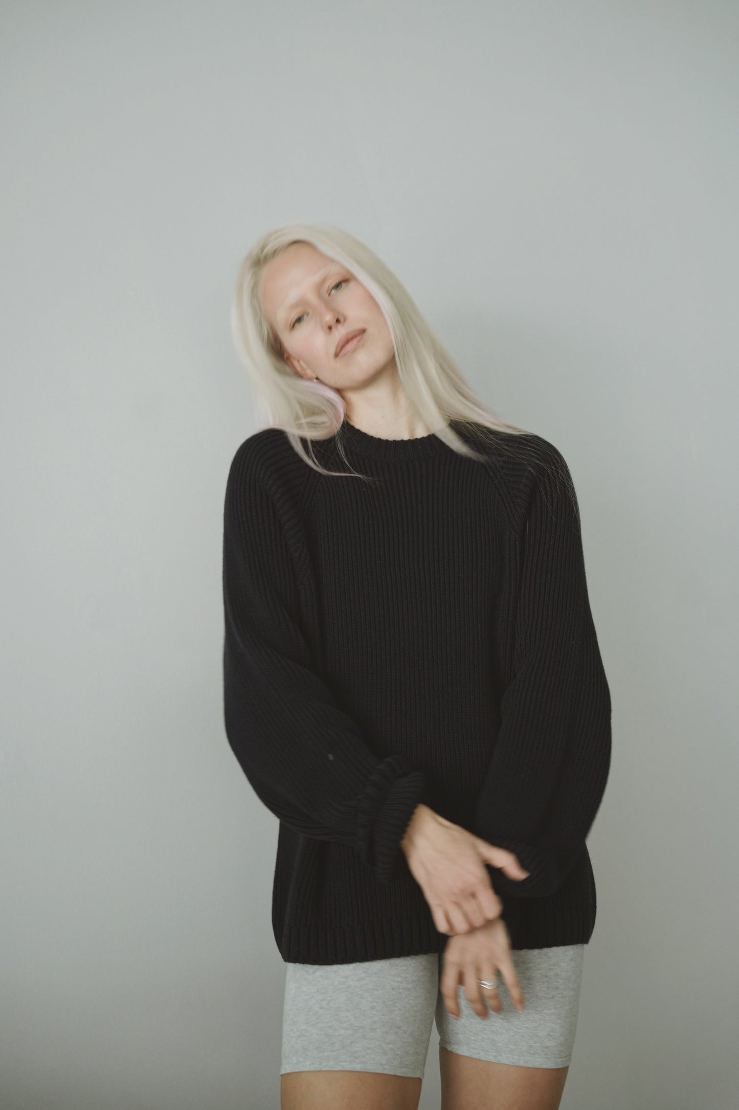 OUNCE garments Eva Cotton knit - navy
