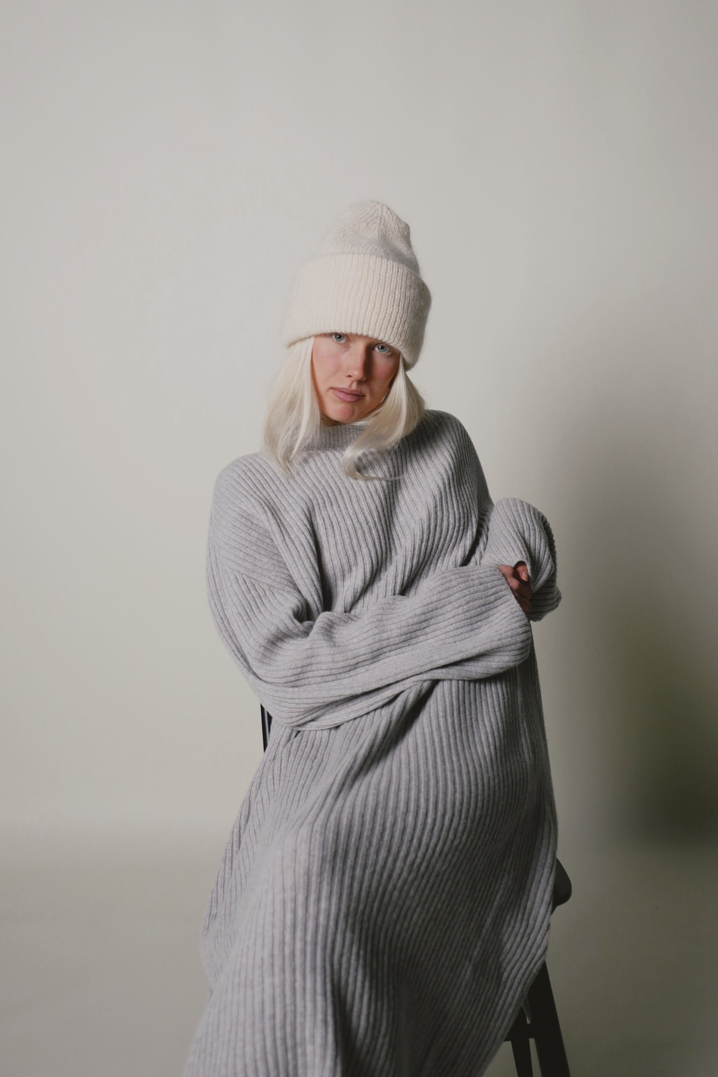 OUNCE garments Haze mohair beanie - ivory