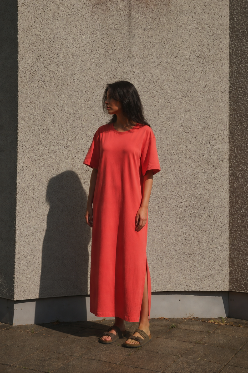 OUNCE garments Indie t-shirt dress - red