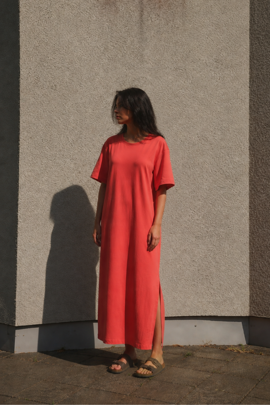 OUNCE garments Indie t-shirt dress - red