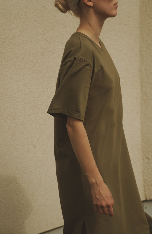 OUNCE garments Indie t-shirt dress - green