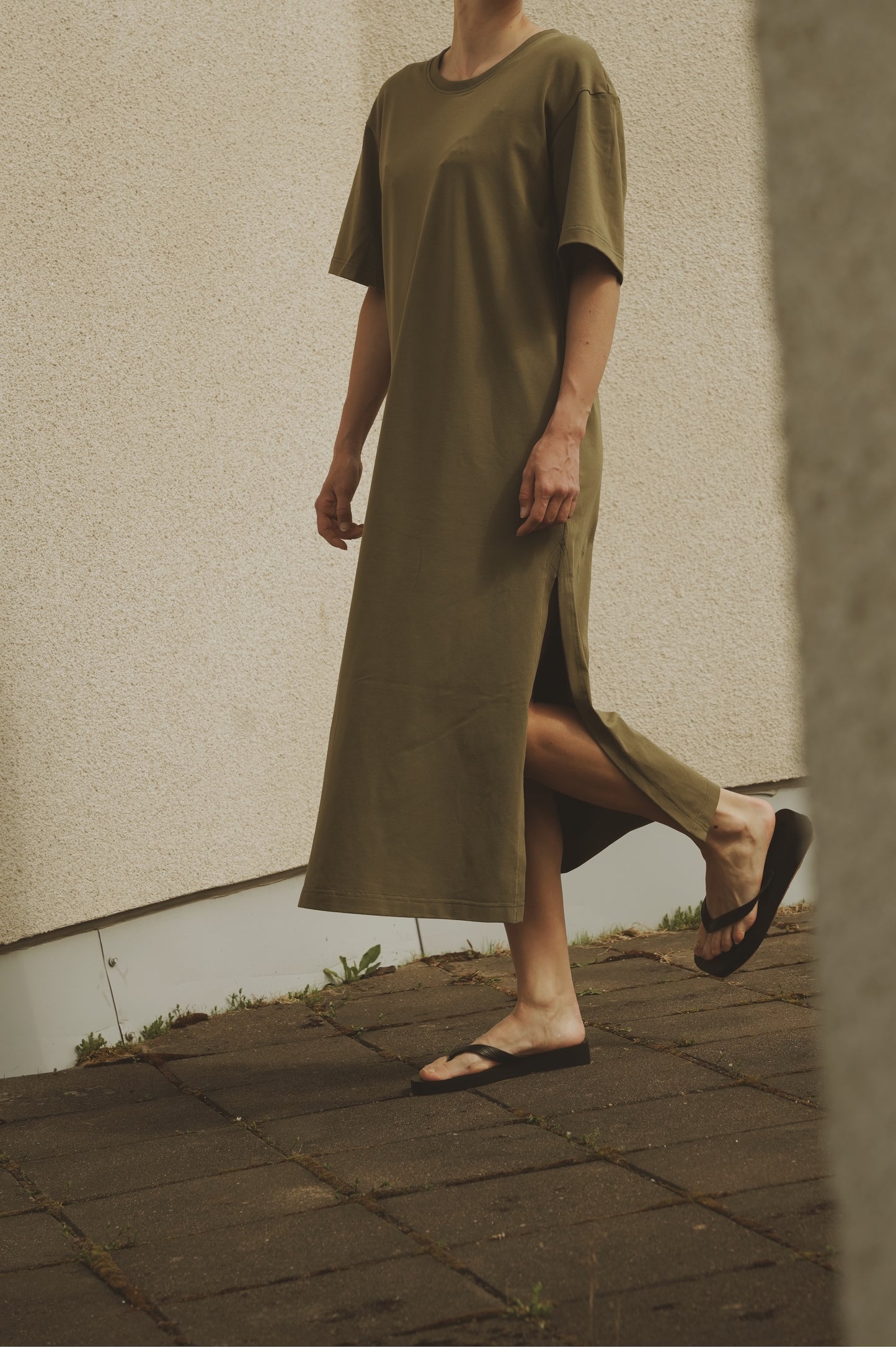OUNCE garments Indie t-shirt dress - green
