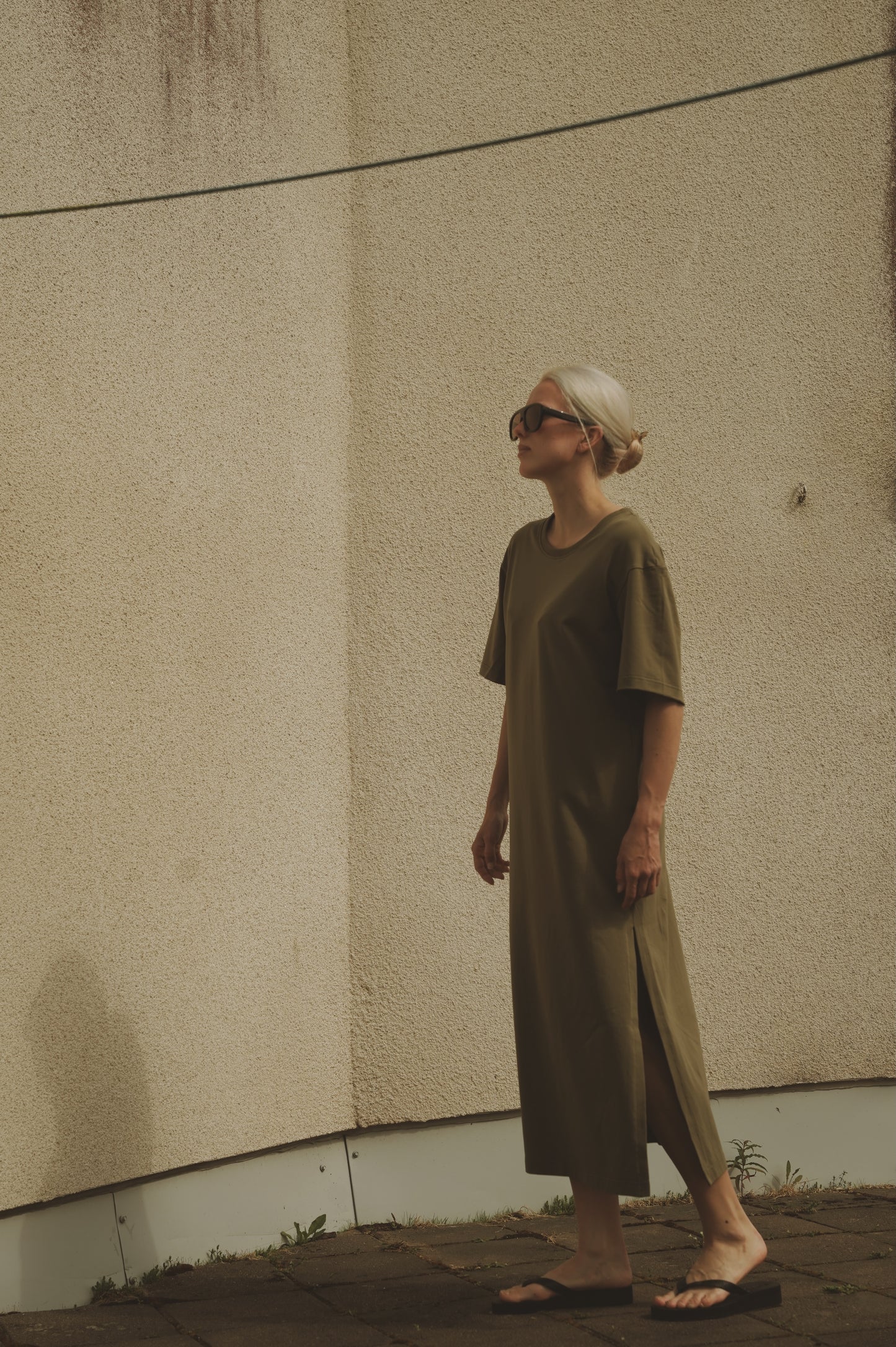 OUNCE garments Indie t-shirt dress - green