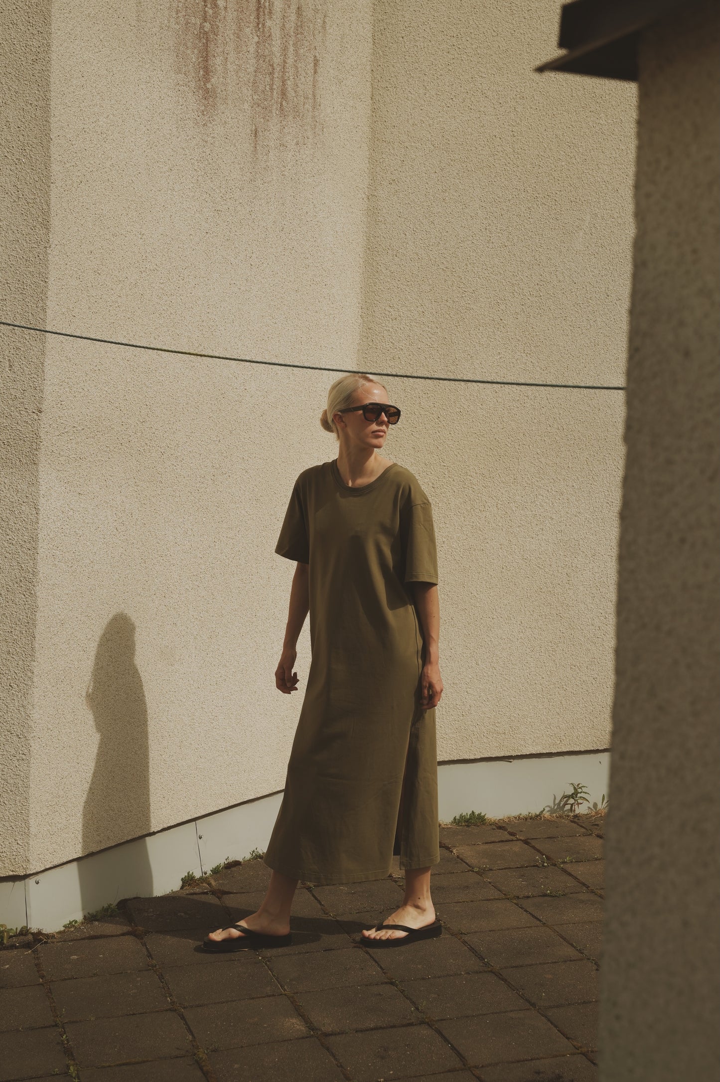 OUNCE garments Indie t-shirt dress - green