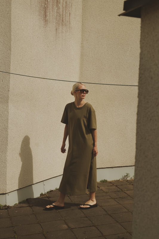 OUNCE garments Indie t-shirt dress - green
