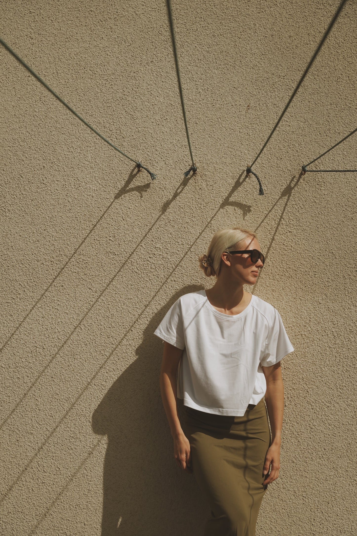 OUNCE garments Mette Crop tee - white