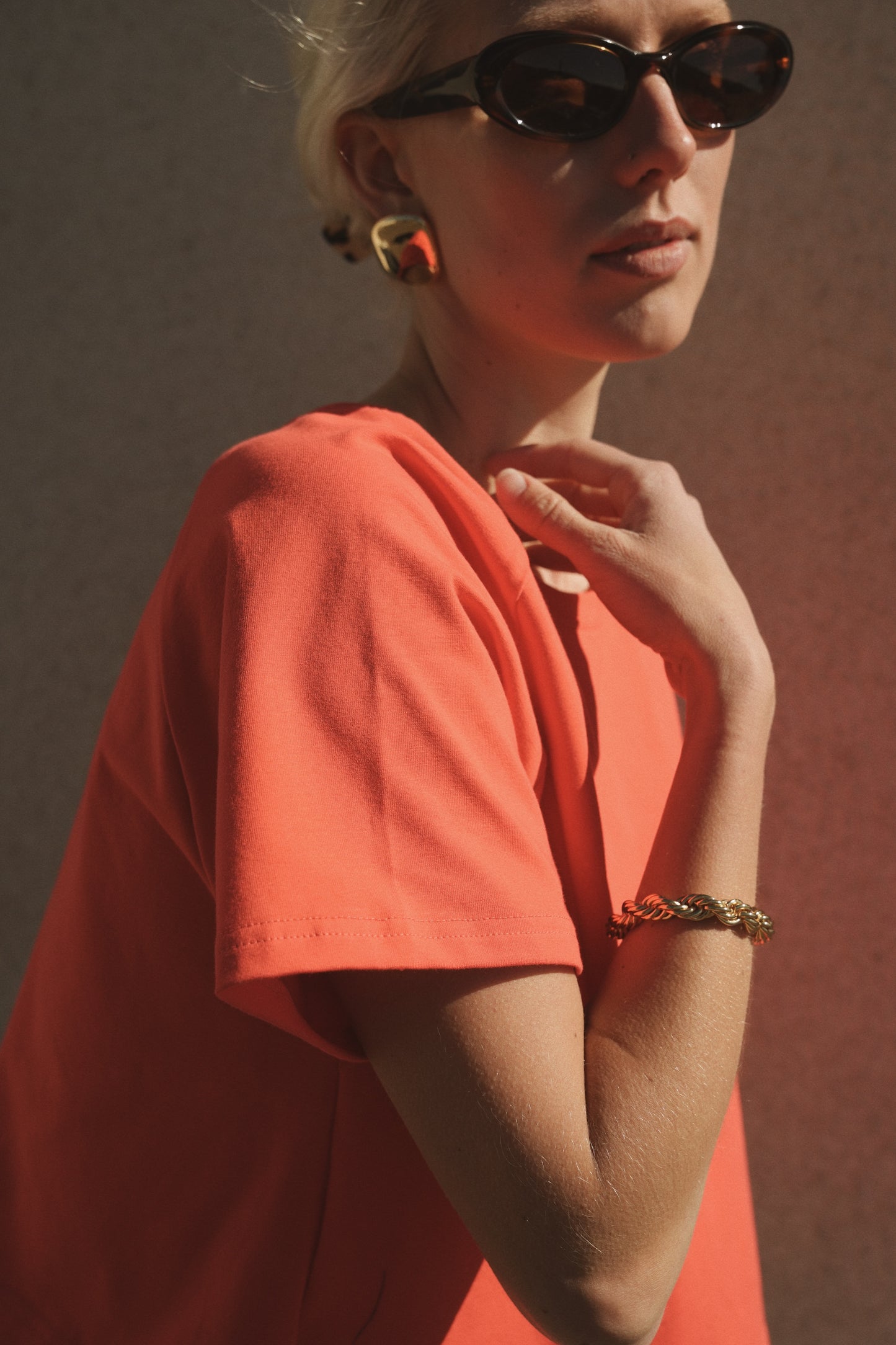 OUNCE garments Mette Crop tee - red