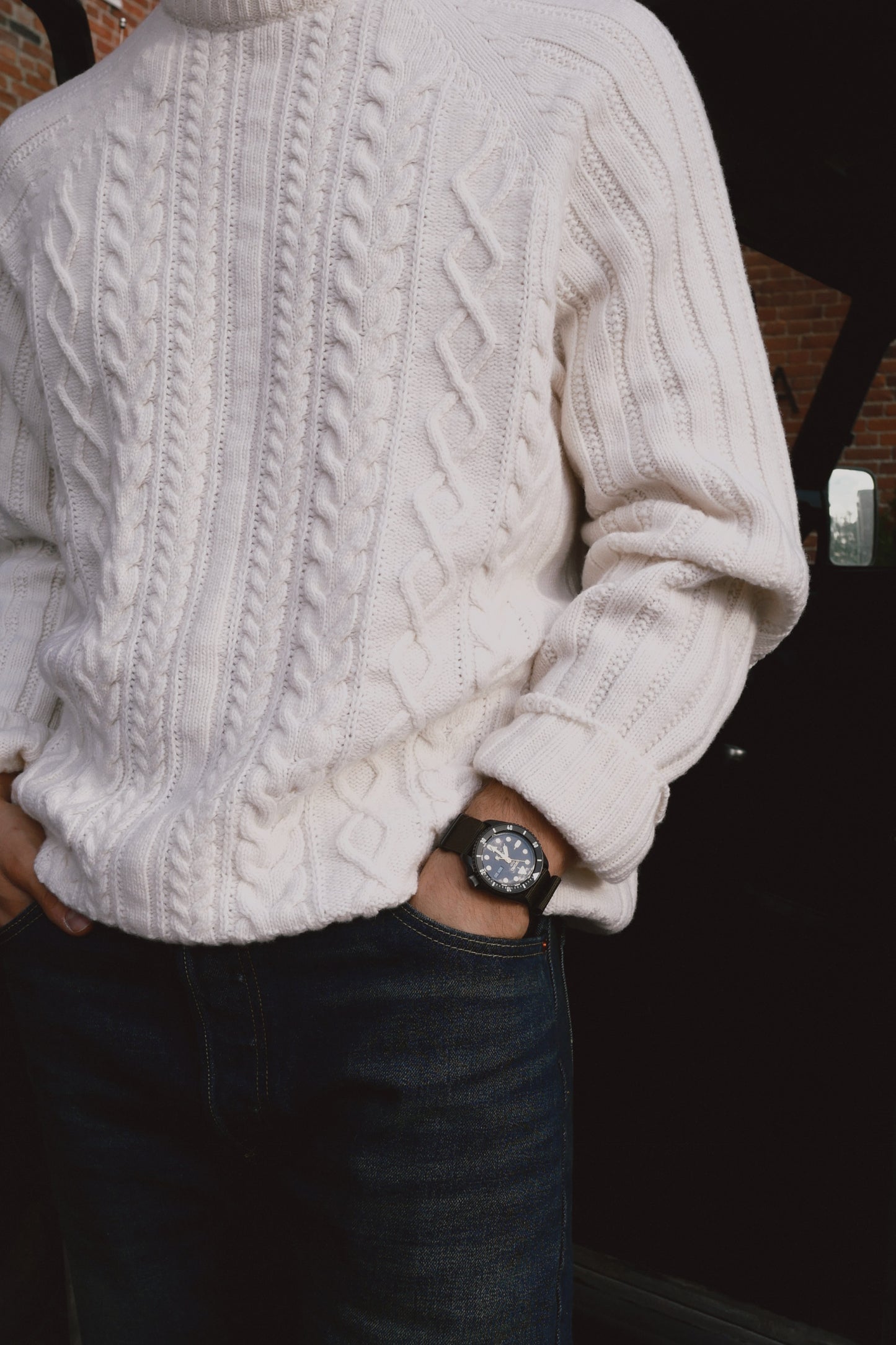 OUNCE garments Rope Sweater men - white