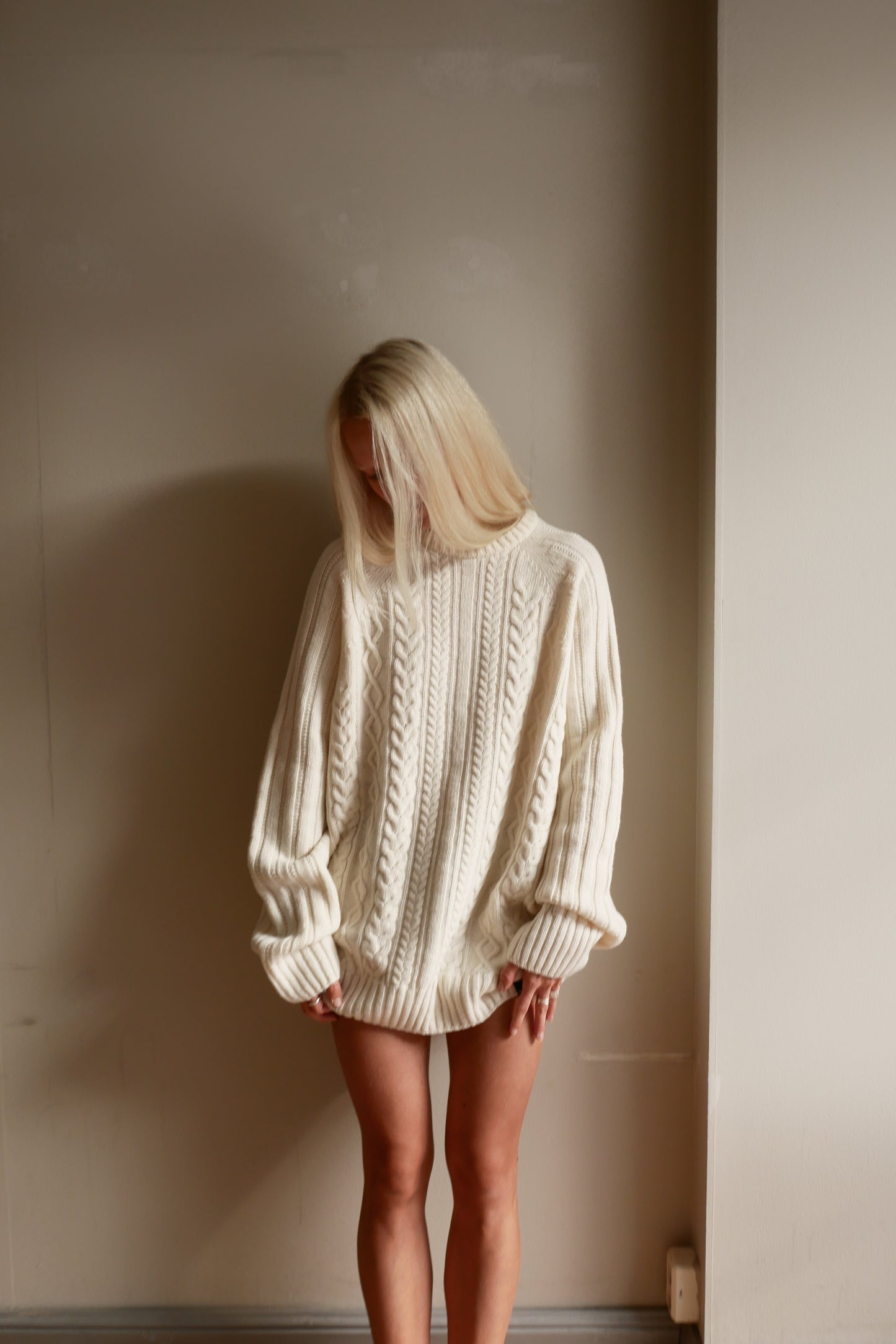 OUNCE garments Rope Sweater wmn - white
