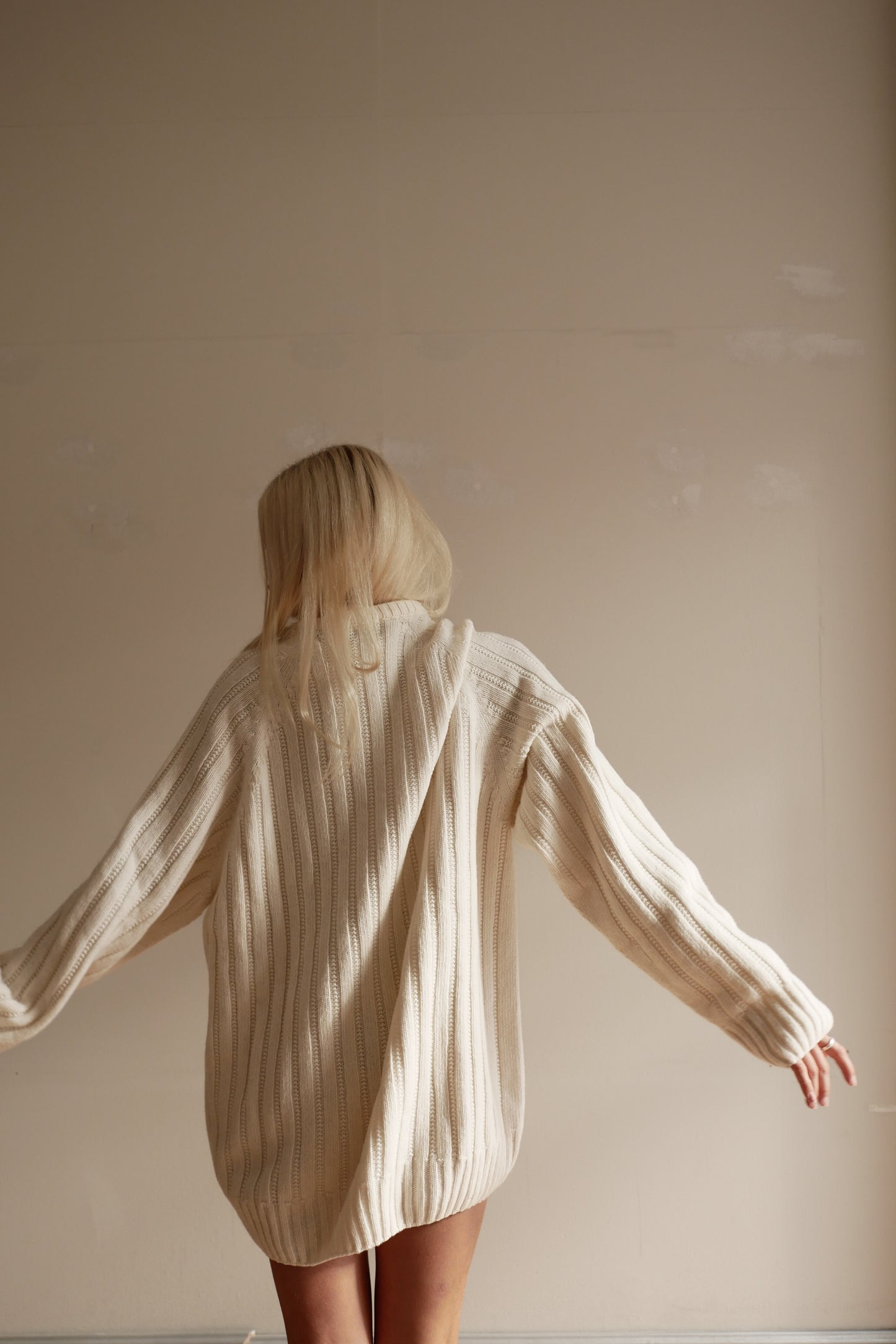 OUNCE garments Rope Sweater wmn - white