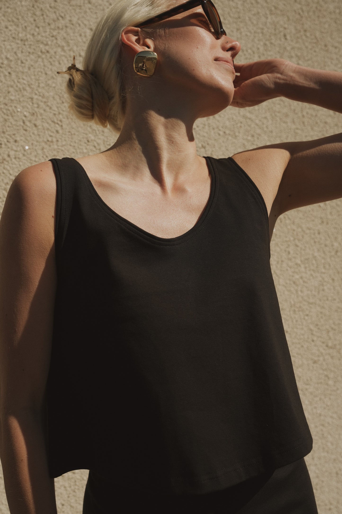 OUNCE garments Saga top - black