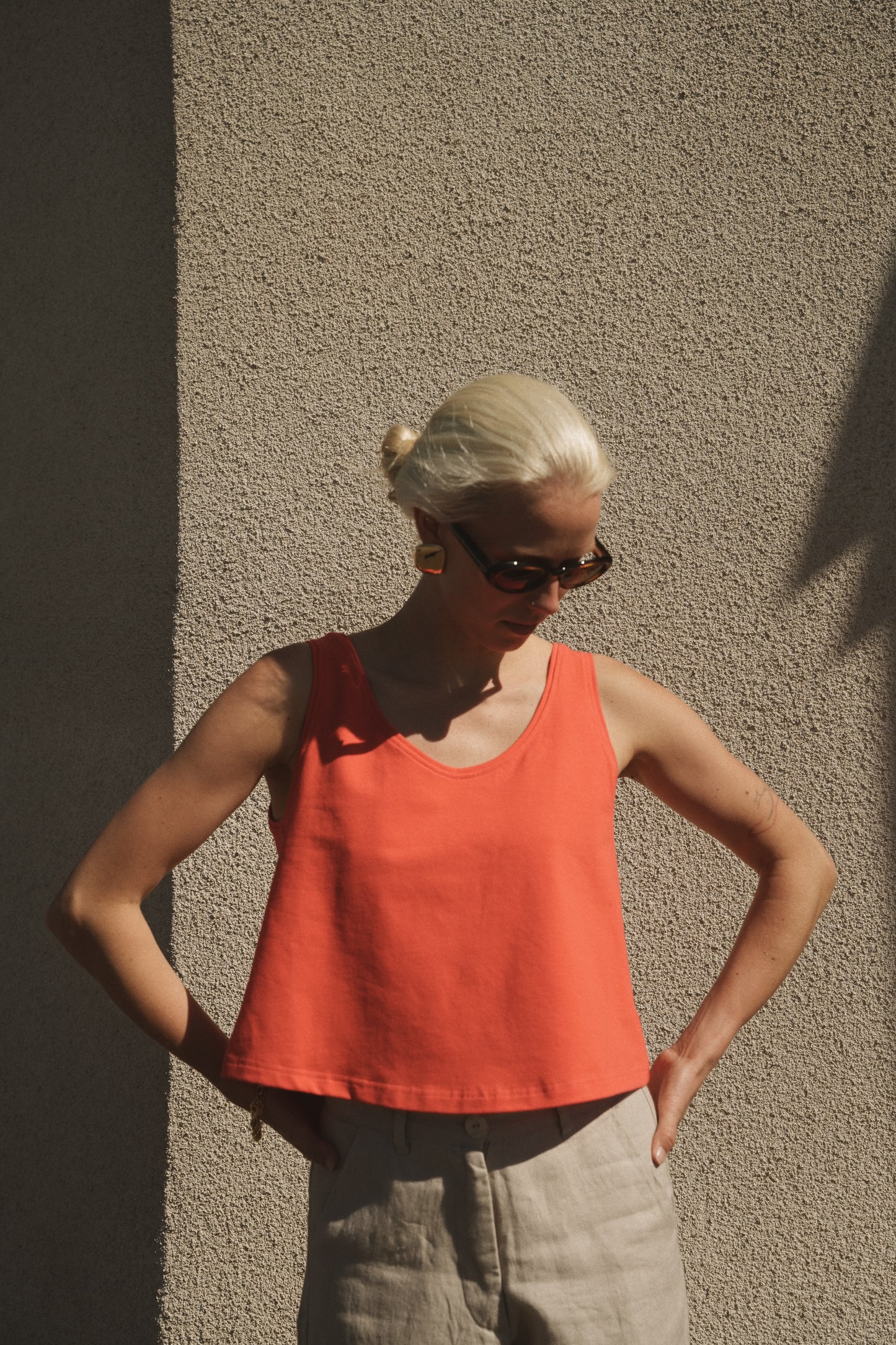 OUNCE garments Saga Top - red
