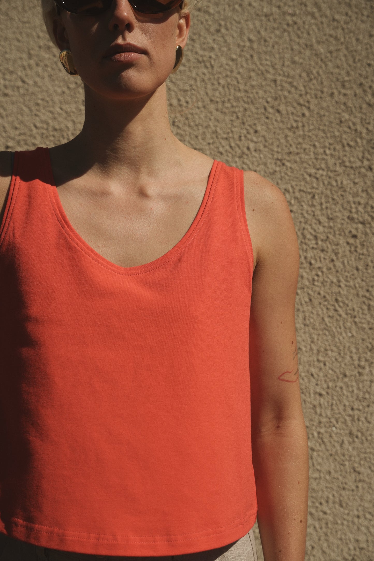 OUNCE garments Saga Top - red