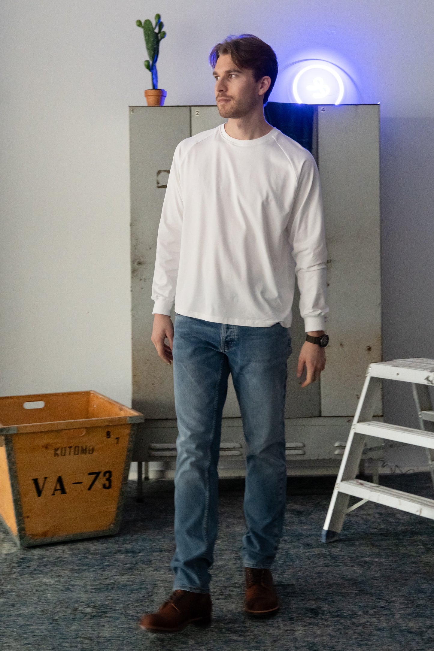 OUNCE garments Willy L/S - white