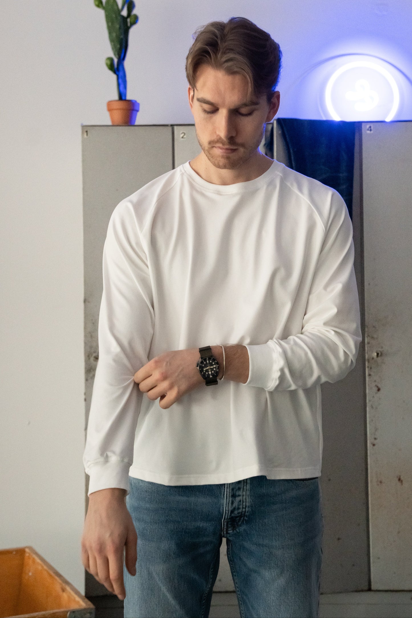 OUNCE garments Willy L/S - white