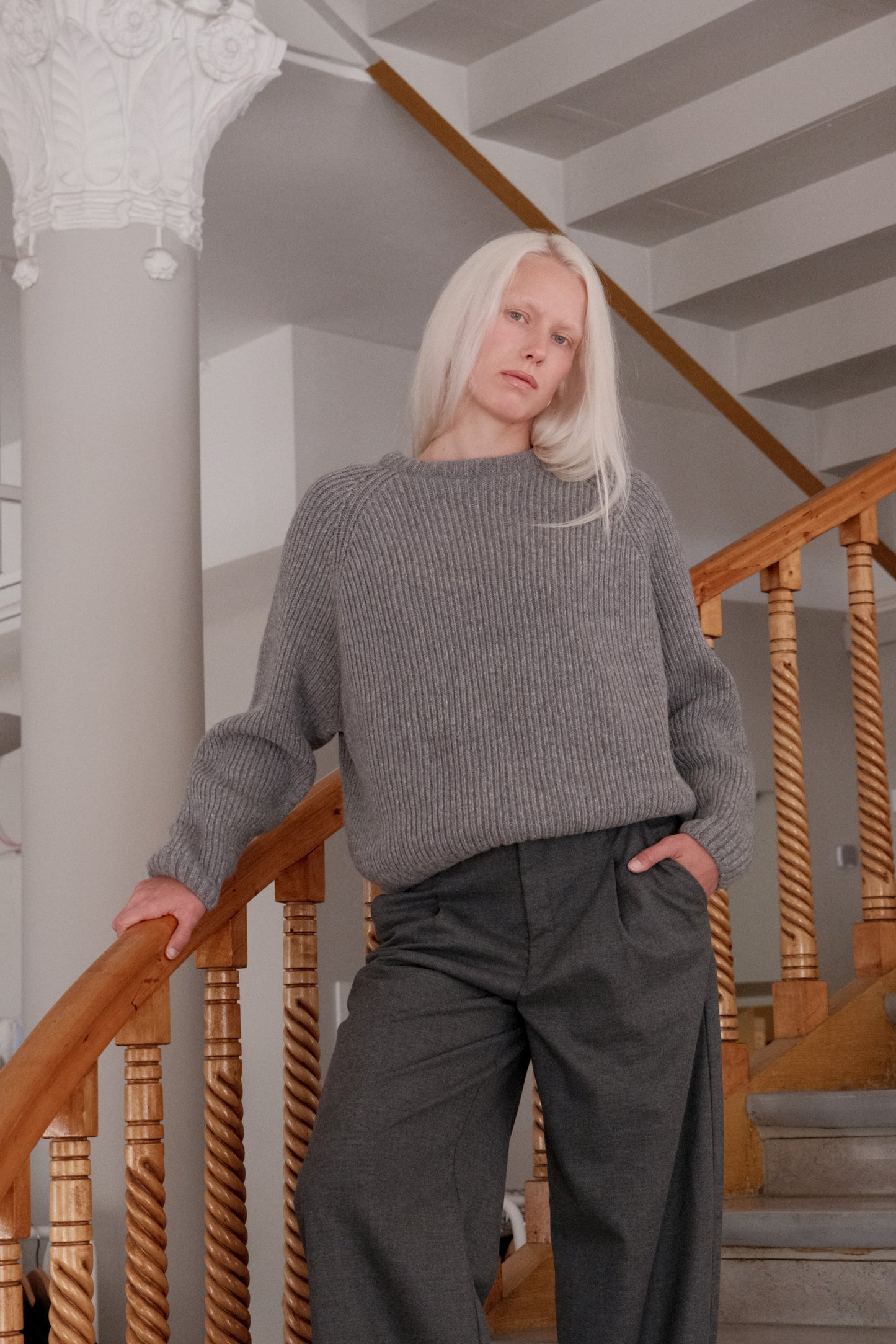 OUNCE garments Bon Sweater - dark grey