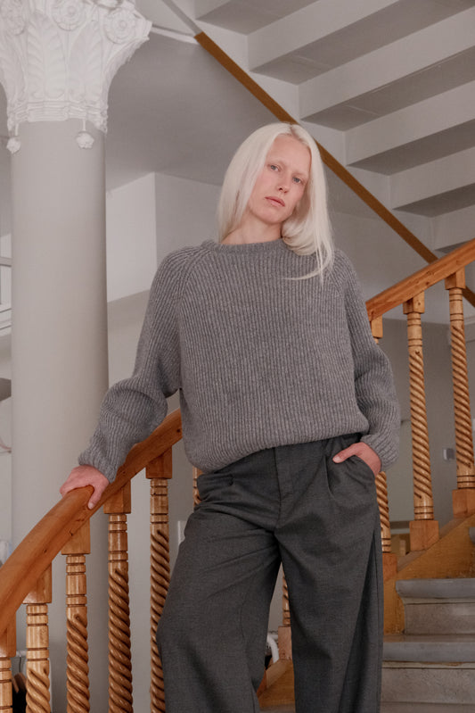 OUNCE garments Bon Sweater - dark grey