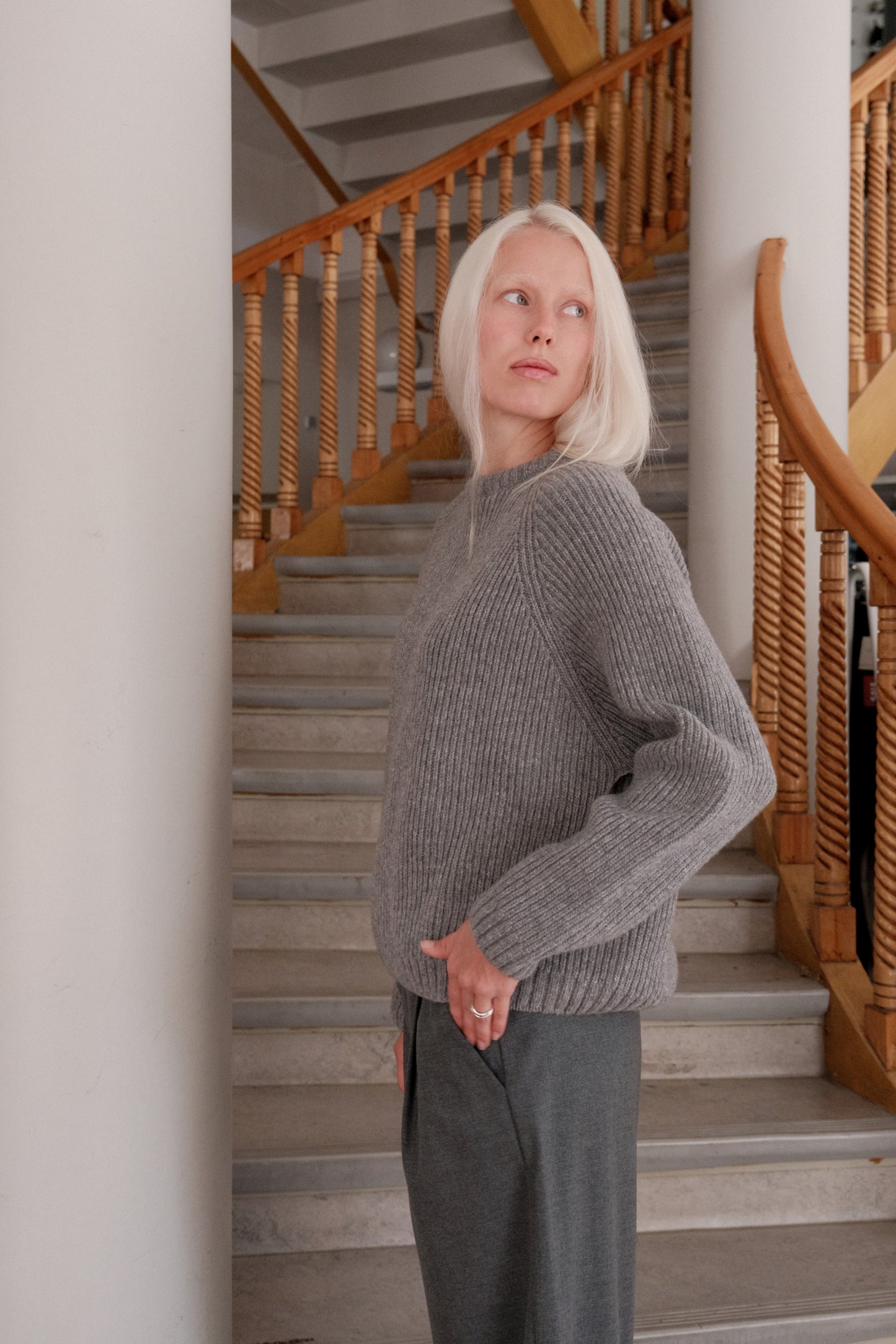 OUNCE garments Bon Sweater - dark grey