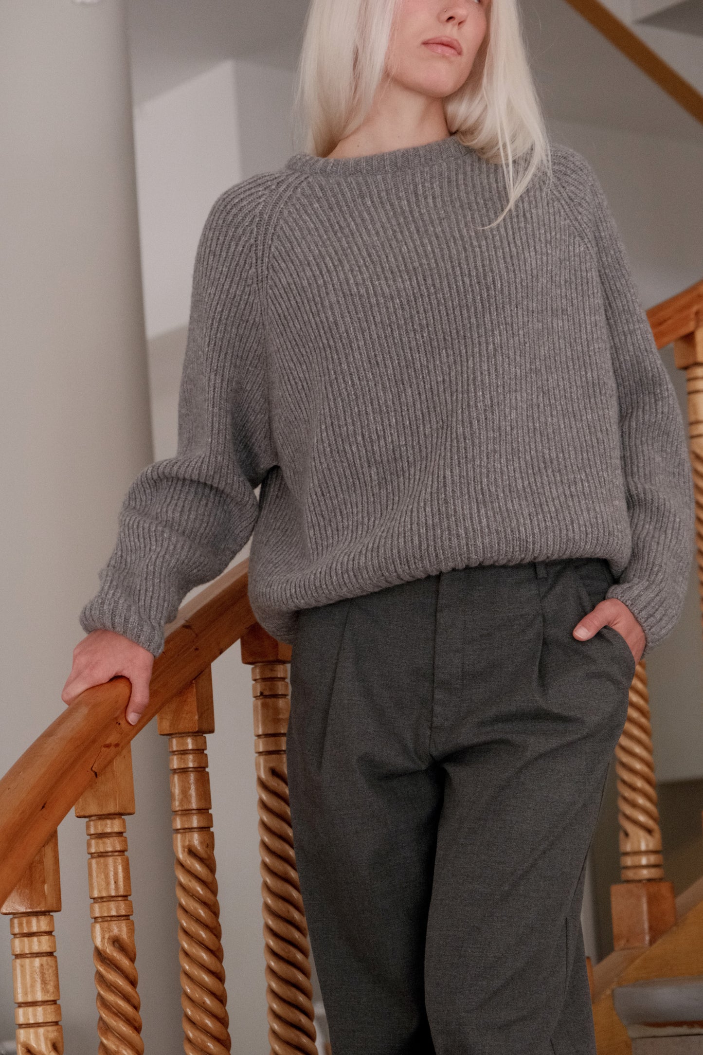 OUNCE garments Bon Sweater - dark grey