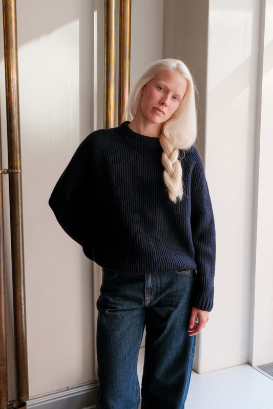 OUNCE garments Bon Sweater - navy