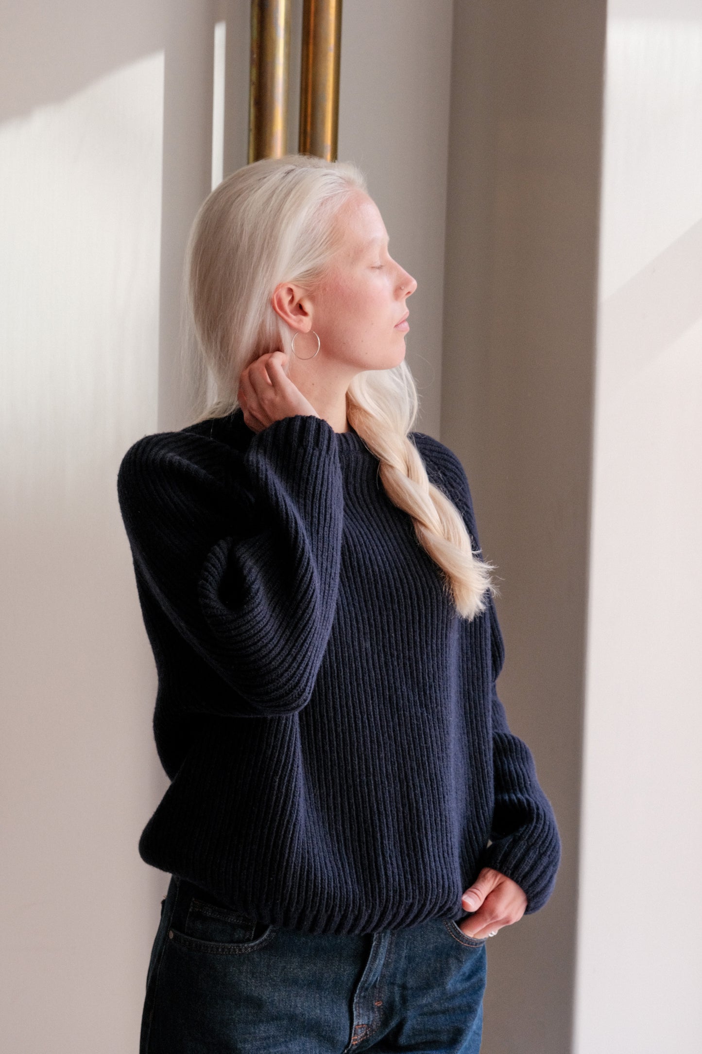 OUNCE garments Bon Sweater - navy