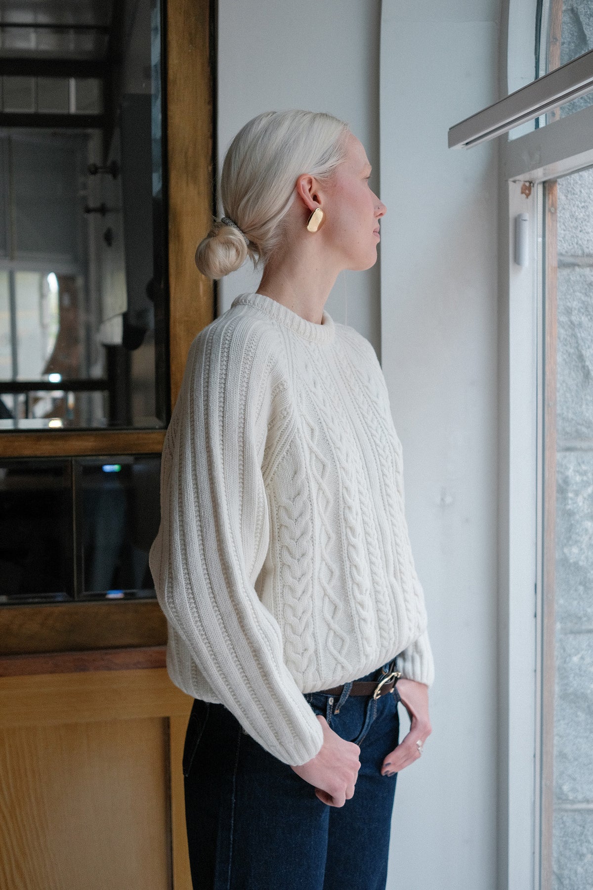 OUNCE garments Breezy Sweater - white