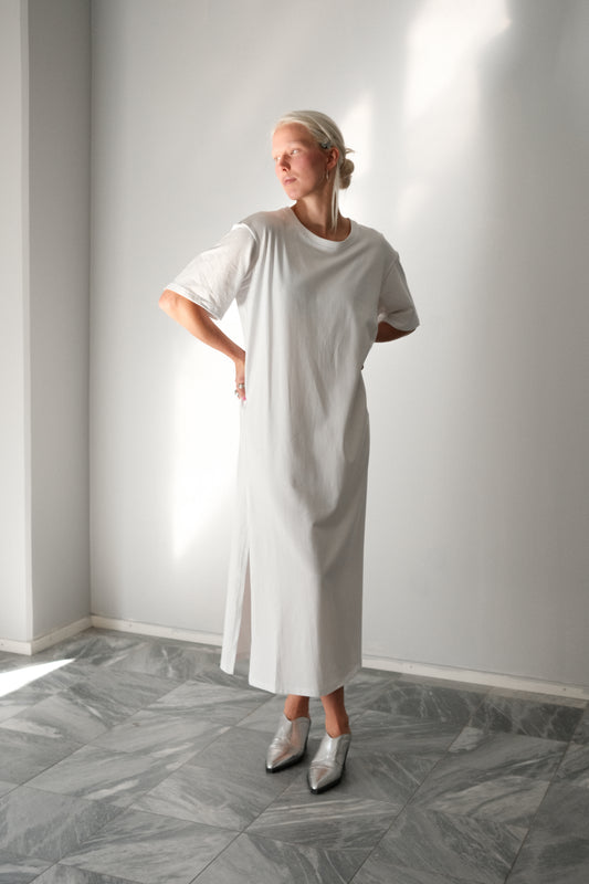 OUNCE garments Indie t-shirt dress - optical white