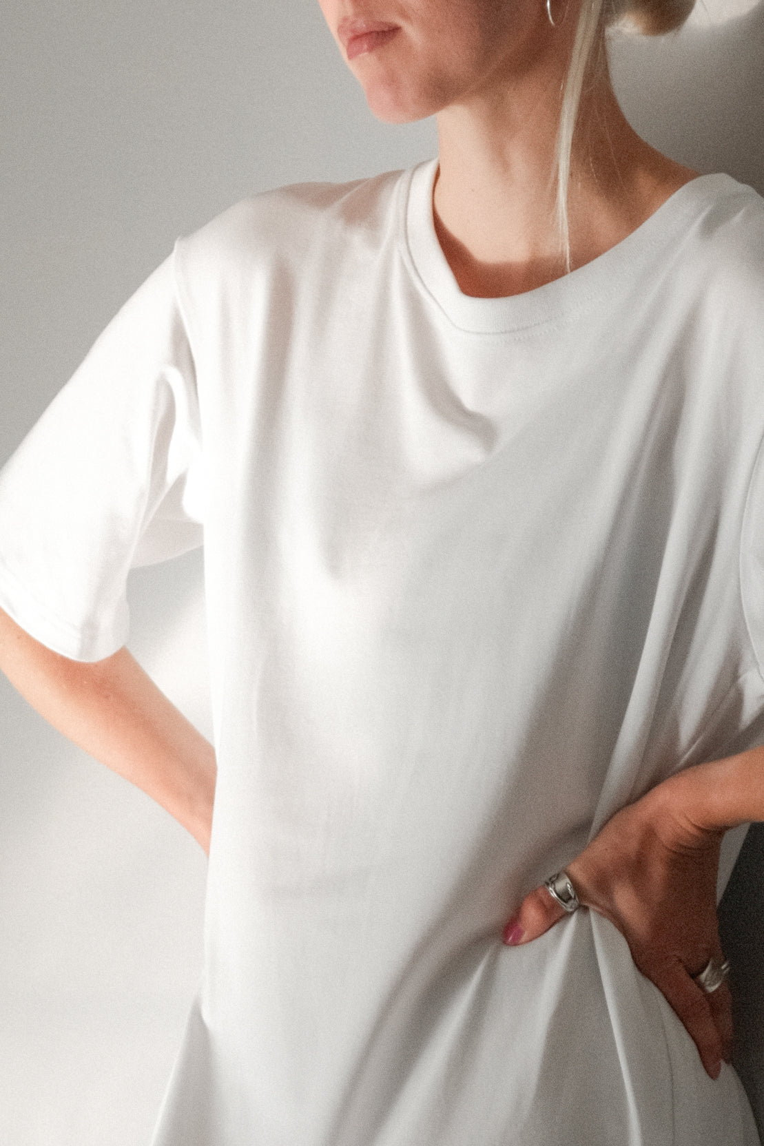 OUNCE garments Indie t-shirt dress - optical white
