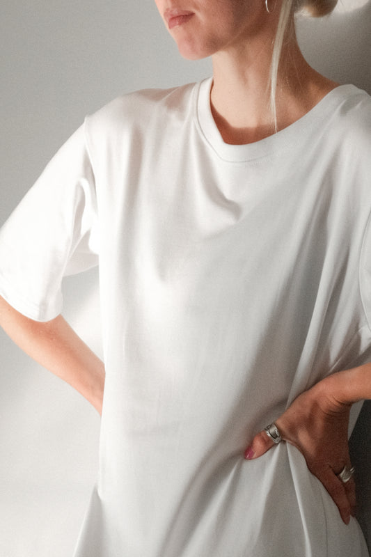 OUNCE garments Indie t-shirt dress - optical white
