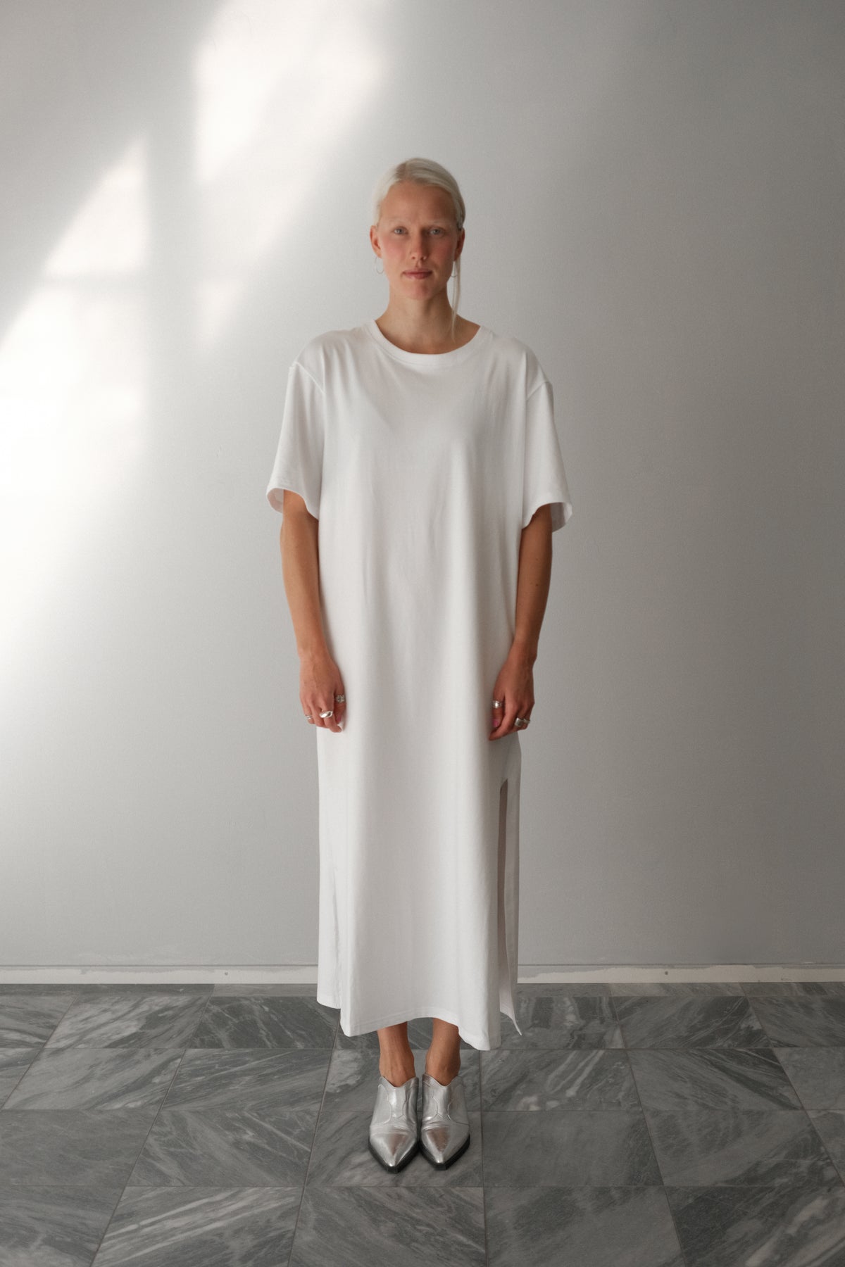 OUNCE garments Indie t-shirt dress - optical white