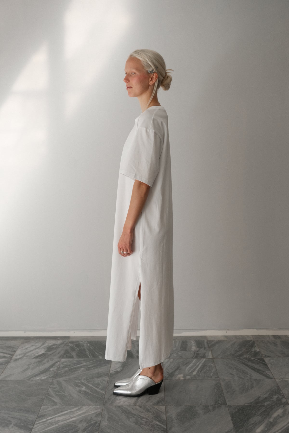 OUNCE garments Indie t-shirt dress - optical white