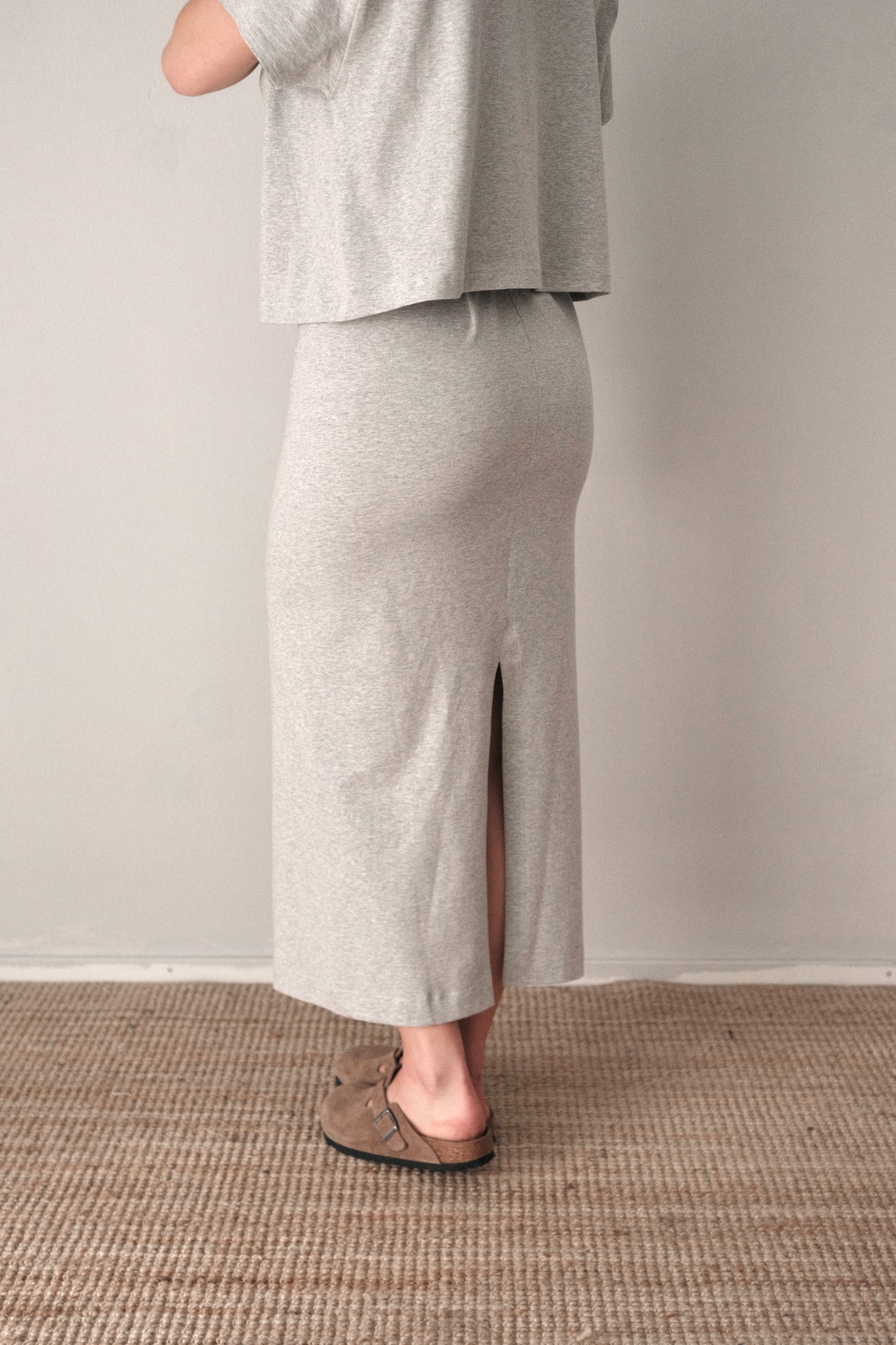 OUNCE garments Lin 2.0 skirt - grey melange