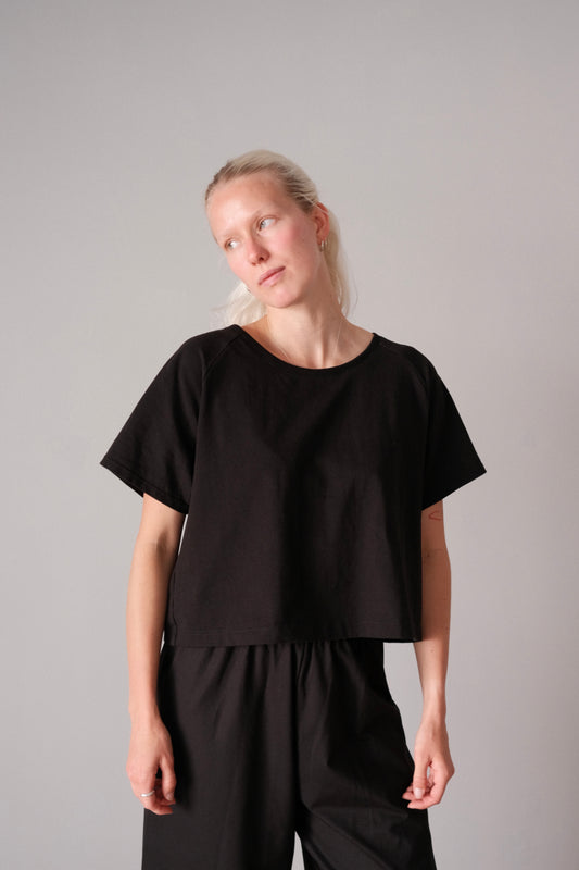 Naisten cropattu oversize t-paita